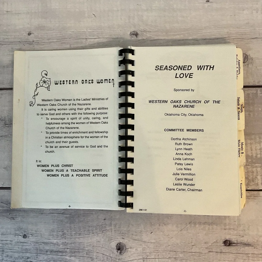 Seasoned With Love Western Oaks Church Of The Nazarene Oklahoma City Cookbook